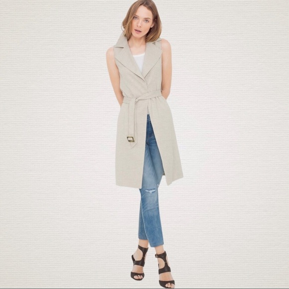 WHBM Sleeveless Wicker Tweed Trench size small - Picture 1 of 6